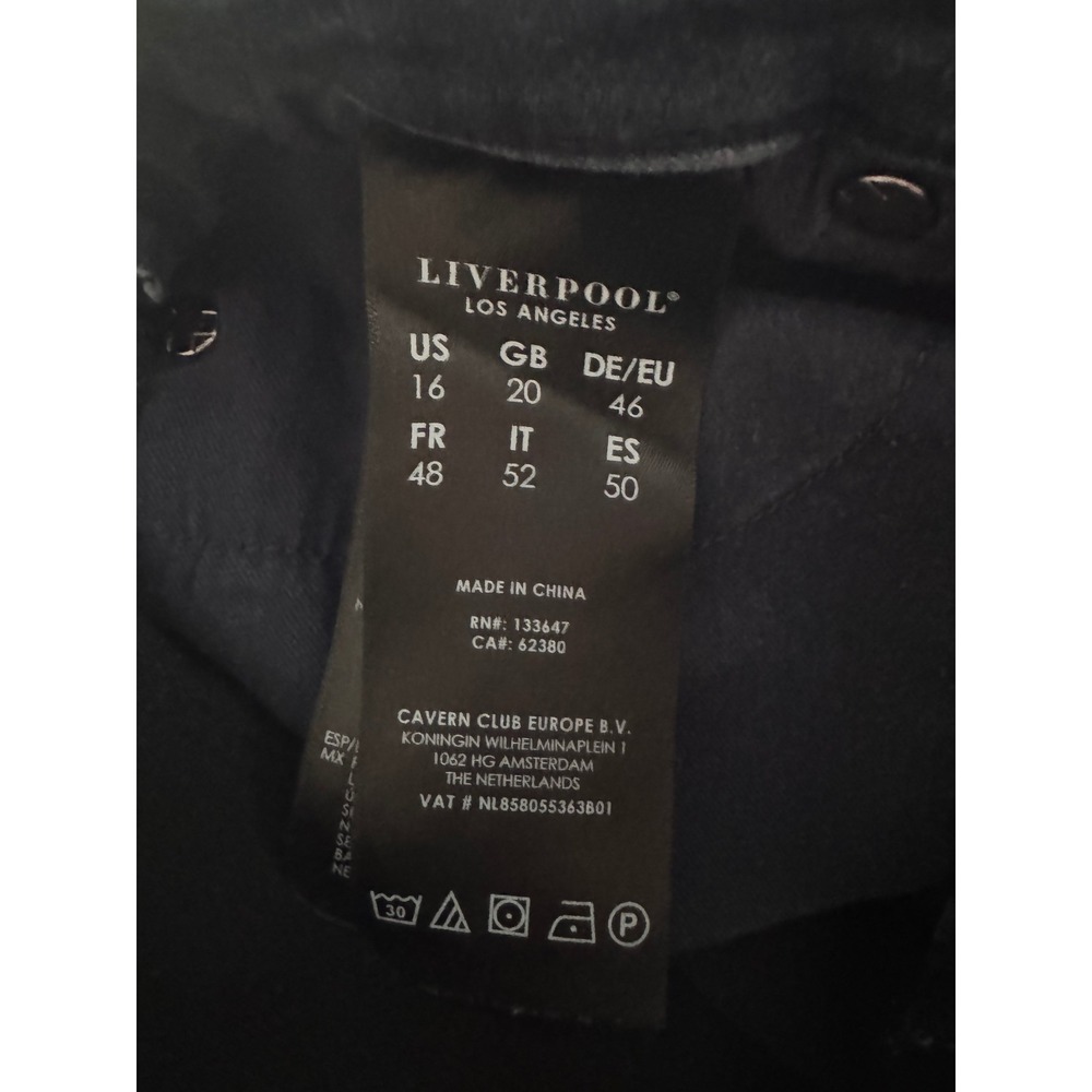 Liverpool Los Angeles The Ankle Skinny Jeans Size 16/33 Dark Wash MSRP $89 - Picture 7 of 7